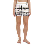 Load image into Gallery viewer, Got Pla(yed)id© Beige &amp; Black Women&#39;s Pickleball Shorts
