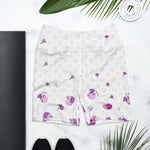 Load image into Gallery viewer, Spring Dink Logo© Grey &amp; Fuchsia Women&#39;s Pickleball Shorts, UPF 50+
