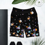 Load image into Gallery viewer, &quot;La Vie en Noir du Pickleball&quot; Spring Dink Gradient© Multi-Colored Women&#39;s High-Waisted Pickleball Shorts, UPF 50+
