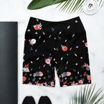 Load image into Gallery viewer, &quot;La Vie en Noir du Pickleball&quot; Spring Dink Gradient© Black &amp; Shades of Gray Women&#39;s High Waisted Women&#39;s Pickleball Shorts, UPF 50+
