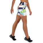 Load image into Gallery viewer, Dink &amp; Drive under the Sun Rowdy© Women&#39;s High-Waisted Pickleball Shorts, UPF 50+

