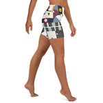 Load image into Gallery viewer, Dink &amp; Drive under the Sun Soft Chaos© Women&#39;s High-Waisted Pickleball Shorts, UPF 50+
