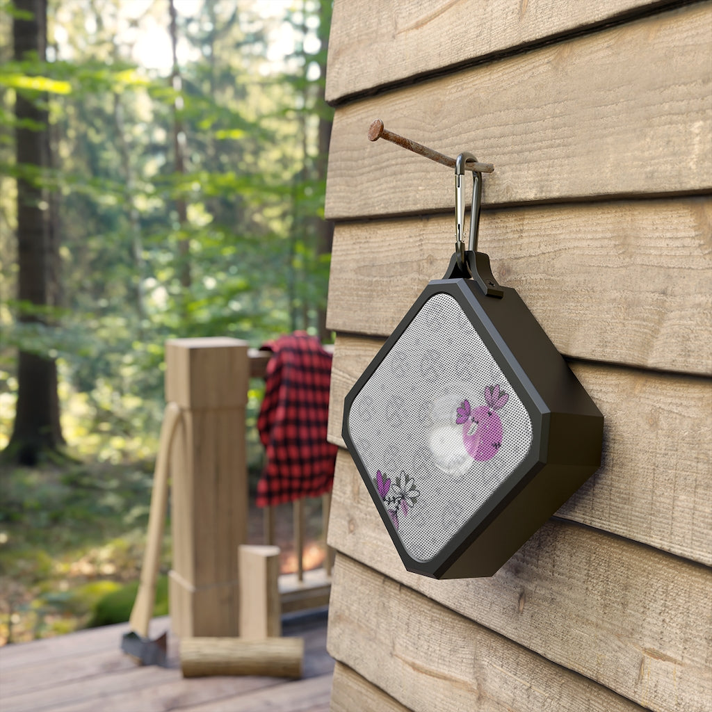 Spring Dink Logo© Grey & Fuchsia - Outdoor Bluetooth Speaker for Pickleball Enthusiasts