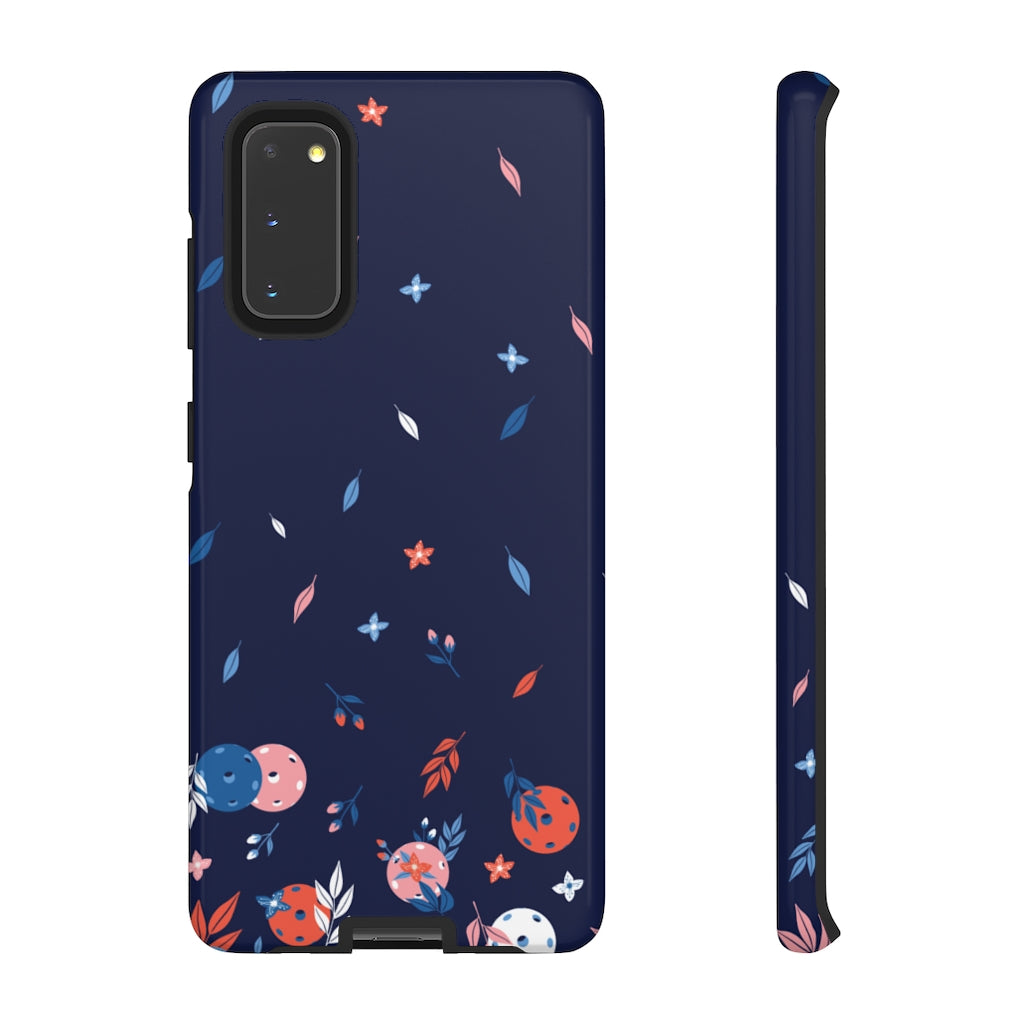 Tough Cases various Phone Models  - Spring Dink Gradient© Blue Design for Pickleball Enthusiasts