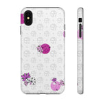 Load image into Gallery viewer, Tough Cases for Various Cell Phone Models - For Pickleball Enthusiasts - Spring Dink Logo Grey &amp; Fuchsia
