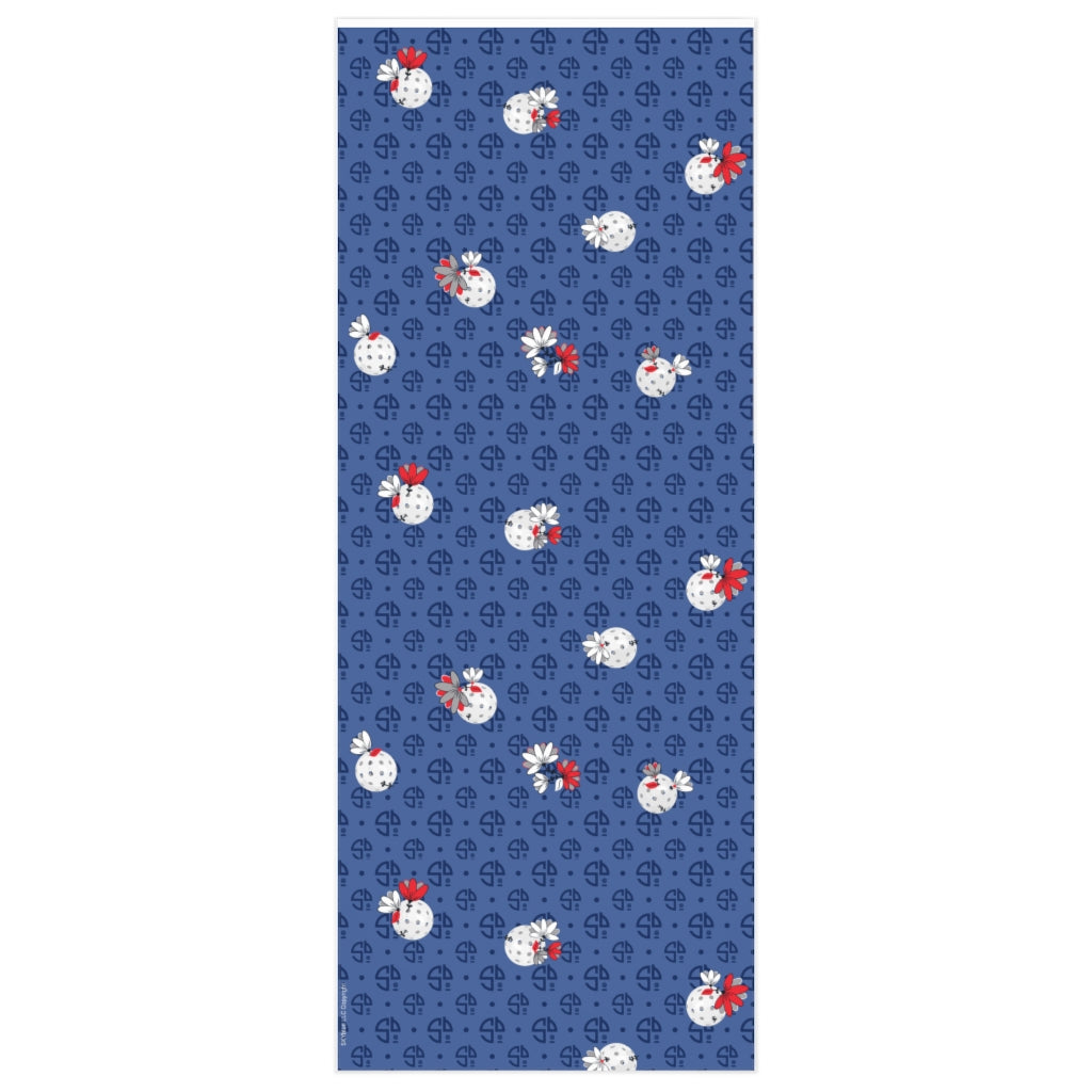 Spring Dink Logo© Red, White & Blue - Wrapping Paper for Pickleball Enthusiasts