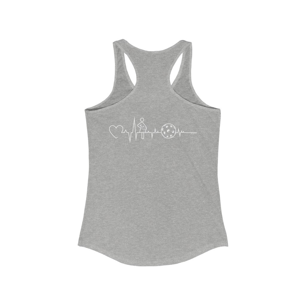 Women's Racerback Tank - Baby Girl on Board - Love, Baby Girl & Pickleball