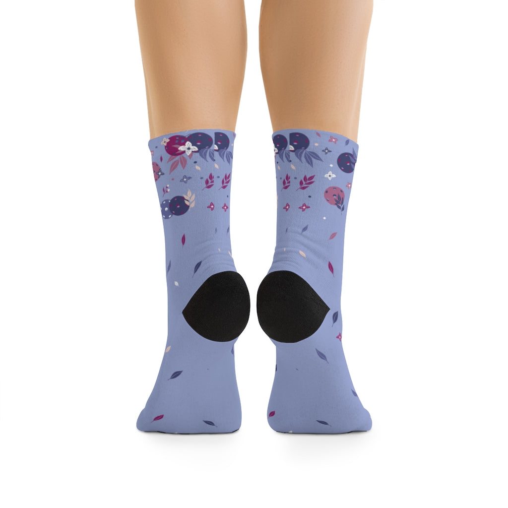 Spring Dink Gradient© Lavender Socks for Pickleball Enthusiasts