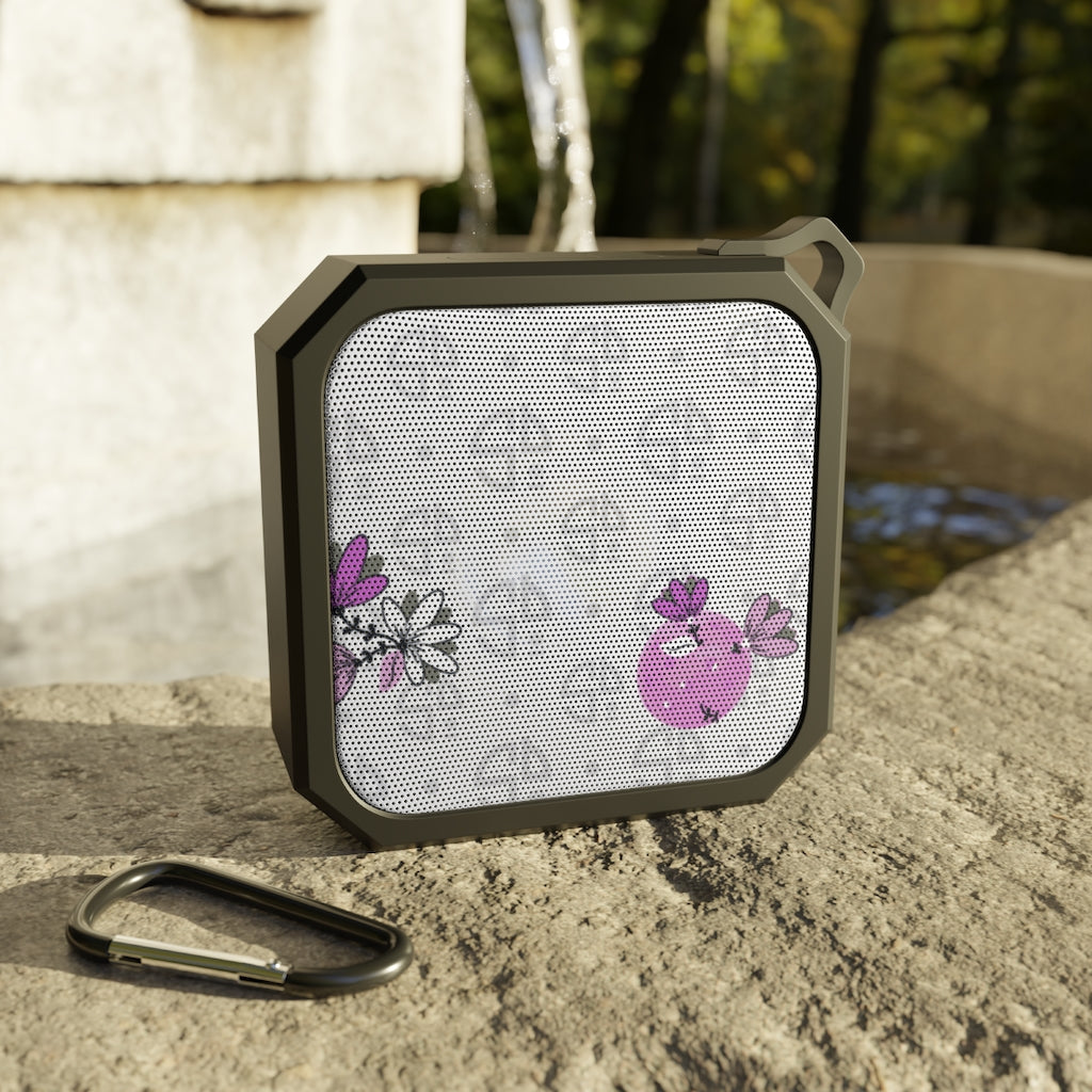Spring Dink Logo© Grey & Fuchsia - Outdoor Bluetooth Speaker for Pickleball Enthusiasts
