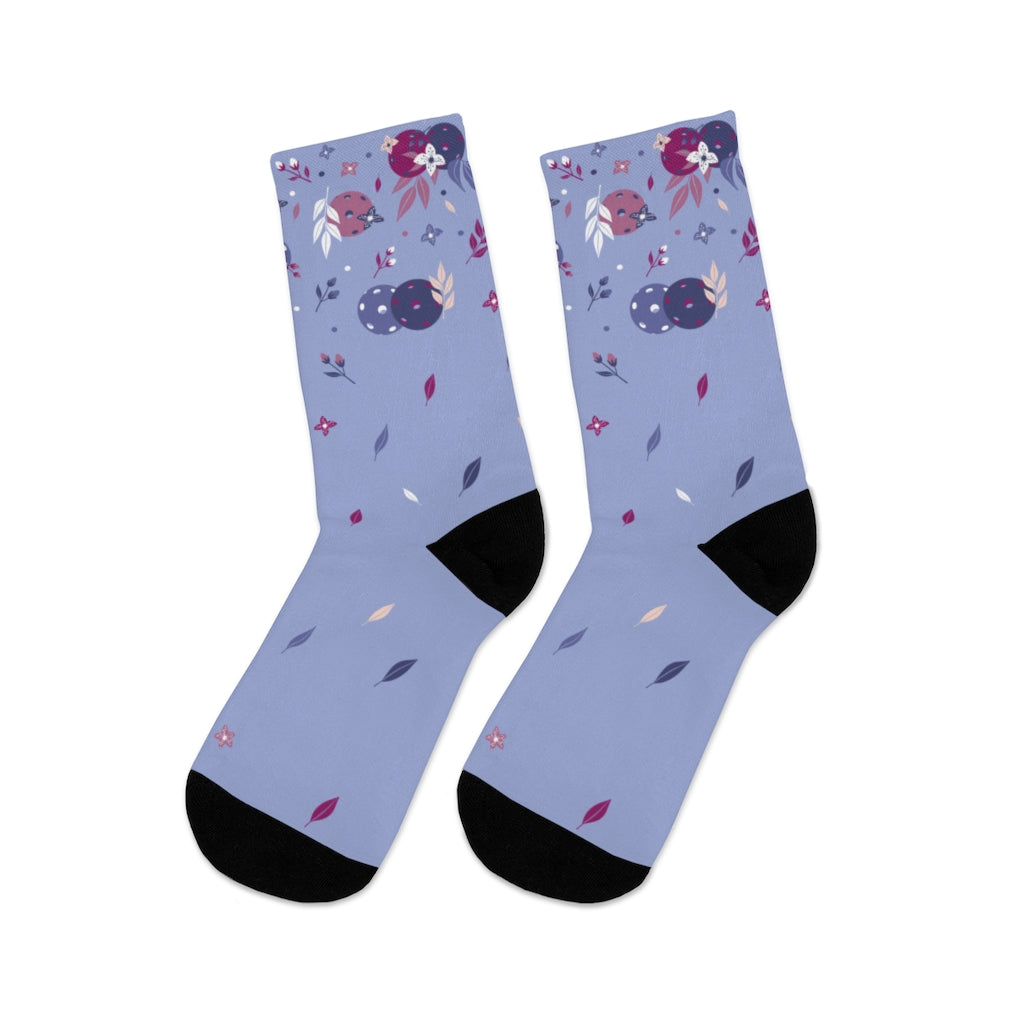 Spring Dink Gradient© Lavender Socks for Pickleball Enthusiasts