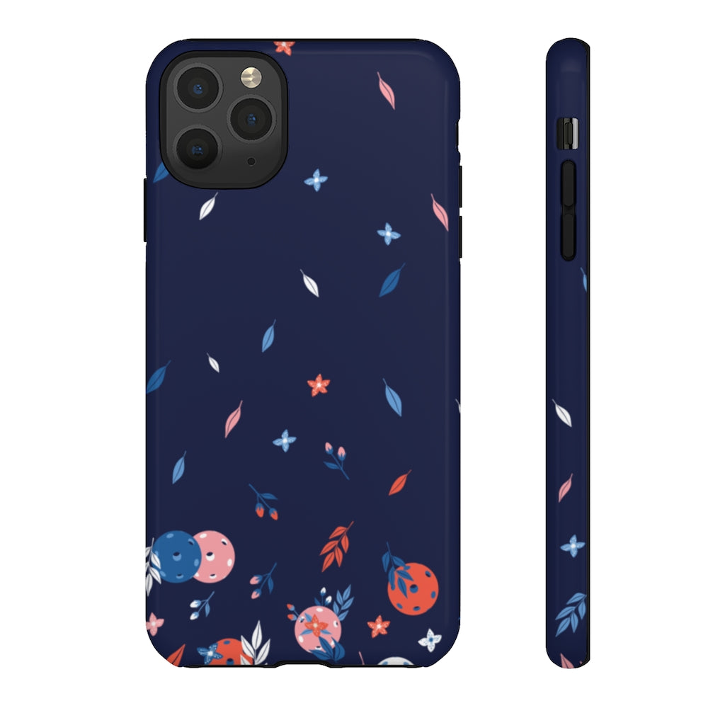 Tough Cases various Phone Models  - Spring Dink Gradient© Blue Design for Pickleball Enthusiasts