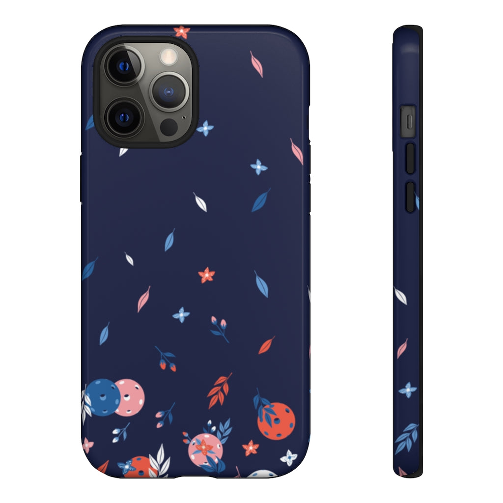 Tough Cases various Phone Models  - Spring Dink Gradient© Blue Design for Pickleball Enthusiasts