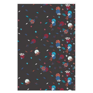 Spring Dink Gradient© Hopeful Discordance Brown, White, Blue, Teal & Dark Red Wrapping Paper for Pickleball Enthusiasts