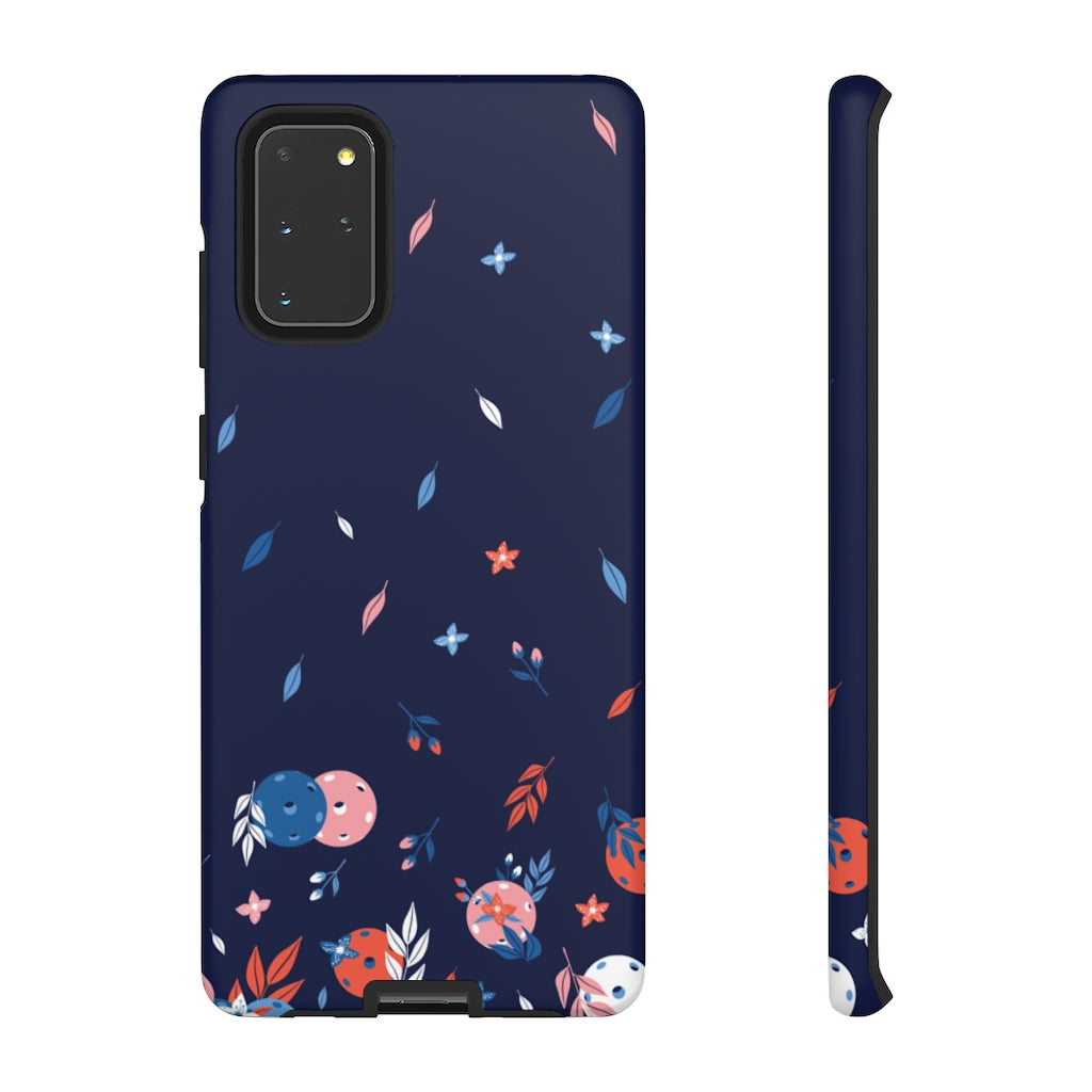 Tough Cases various Phone Models  - Spring Dink Gradient© Blue Design for Pickleball Enthusiasts