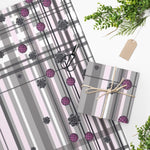 Load image into Gallery viewer, Got Pla(yed)id© Grey, Black &amp; Fuchsia Wrapping Paper
